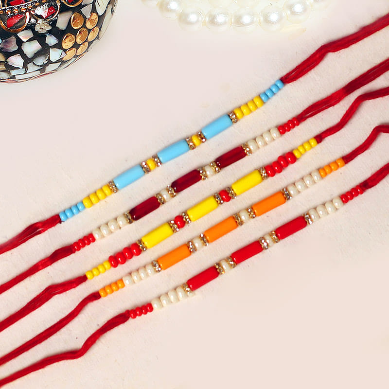 Bounty Beauty Beaded Rakhi Set