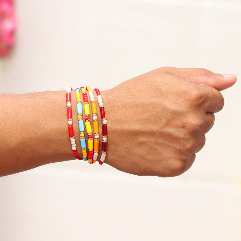 Bounty Beauty Beaded Rakhi Set