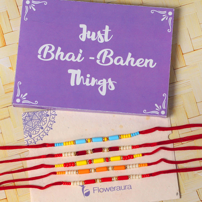 Bounty Beauty Beaded Rakhi Set