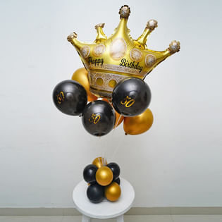  Bouquet Of Balloons With Crown: balloon bouquet