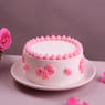 Bows N Blush Cream Cake