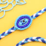 Single Set of Braided Evil Eye Rakhi for Raksha Bandhan