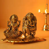 Buy Brass Laxmi Ganesha Idols For Diwali