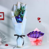 Breezy Blue Orchid With Chocolate