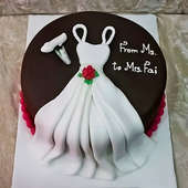 Buy Bridal Bliss Fondant CakeOnline