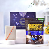 Bright Beaded Rakhi With Blueberry Acai Chocolates