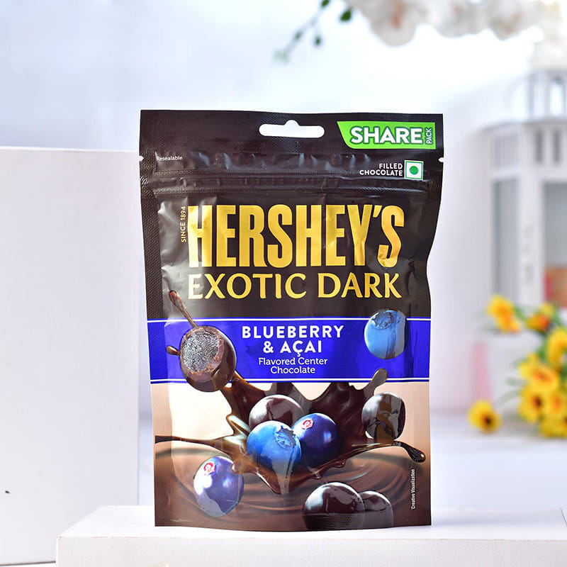 Bright Beaded Rakhi With Blueberry Acai Chocolates