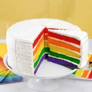 Brilliant Premium Rainbow Cake: Order Cakes in USA