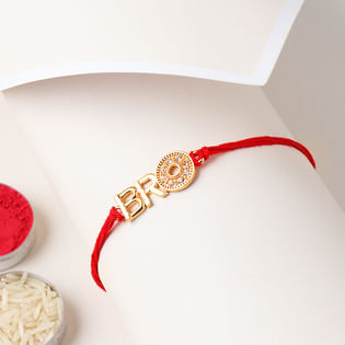Bro Stone Studded Rakhi