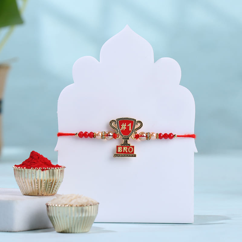 Bro Trophy Rakhi With Bournville Bar