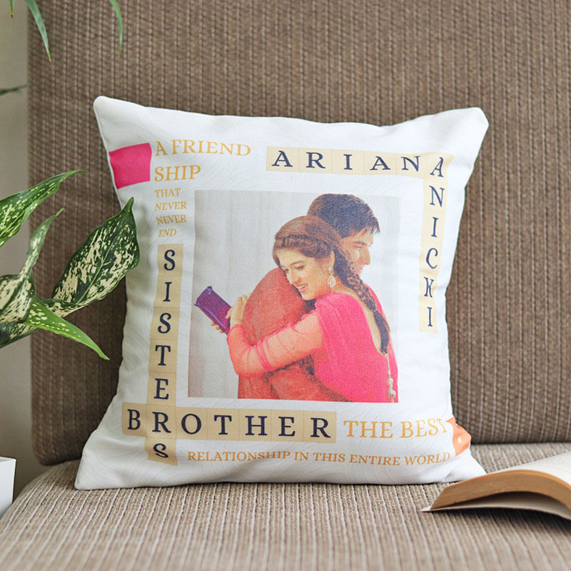 Brother Sister Friendship Cushion