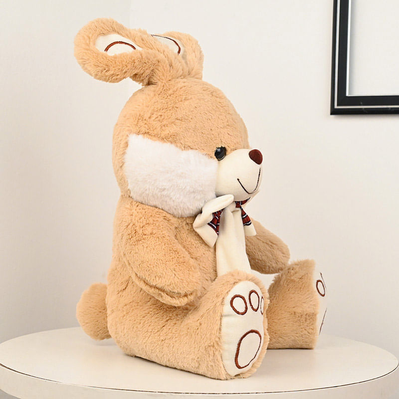 Side View of Brown Bunny Soft Toy 