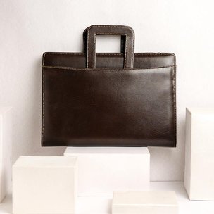 Brown Leather Accessories File Holder - Best Birthday Gift for Husband