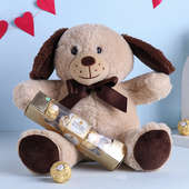 Brown Teddy Bear N Ferrero Rocher