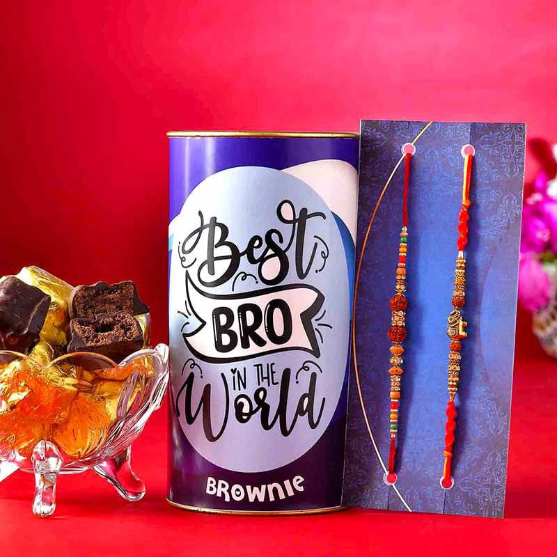 Brownie Rudraksha Rakhis