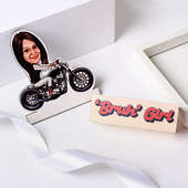 Bruh Bike Rider Caricature: Online Gifts for her