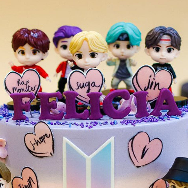 BTS Bangtan Boys Fondant Cake | BTS Army Cake