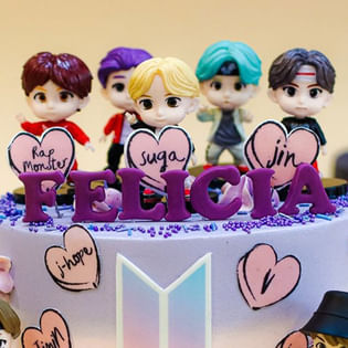 BTS Bangtan Boys Fondant Cake | BTS Army Cake