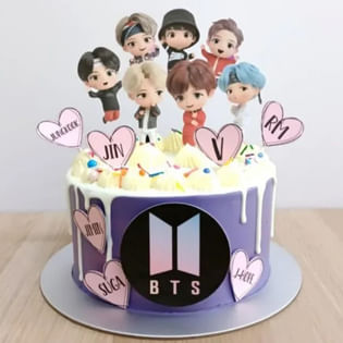 BTS Sweet Sensation Cake | BTS Theme Cake