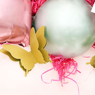 Close view of Bubbling Mothers Day Balloons