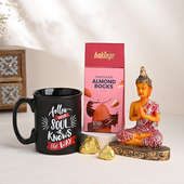 Buddha Idol Choco Almonds N Stylish Mug