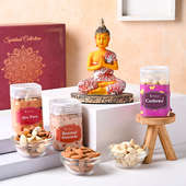 Buddha Spiritual Box With Mix Nuts N Cashew Almonds