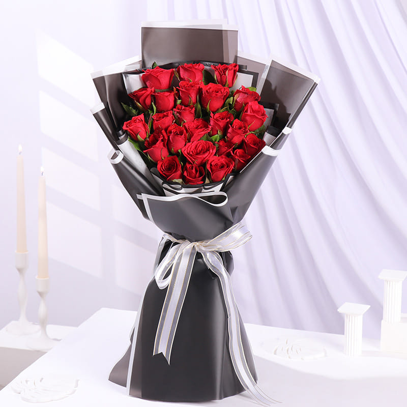 Two Dozen Roses Bunch