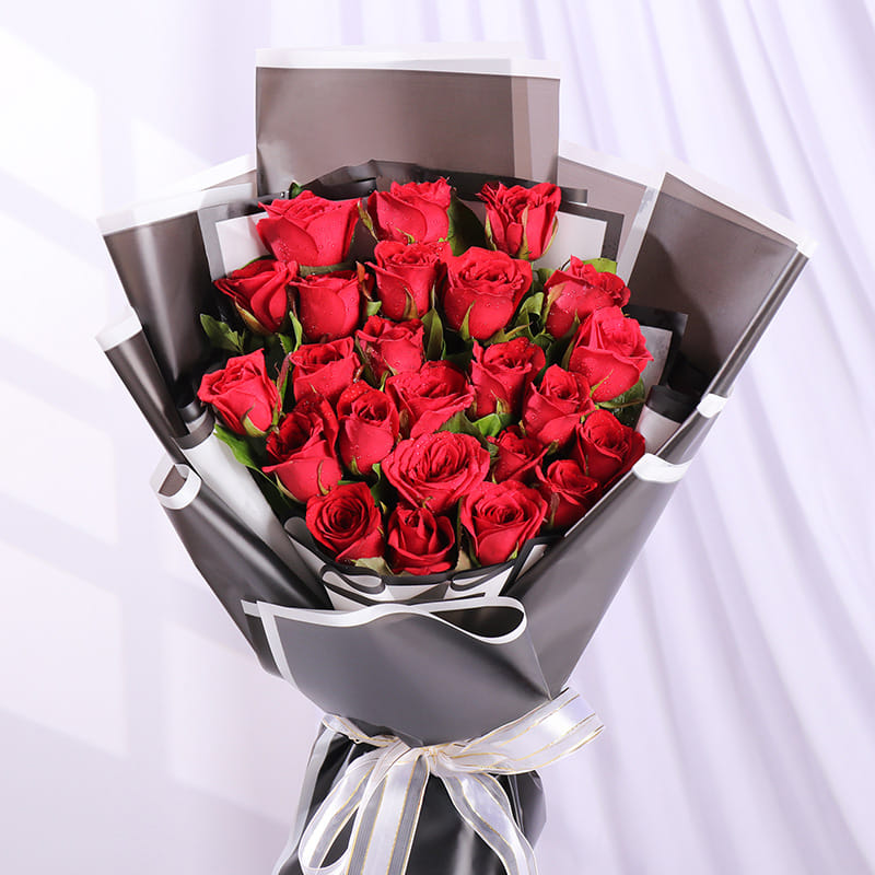 Two Dozen Roses Bunch
