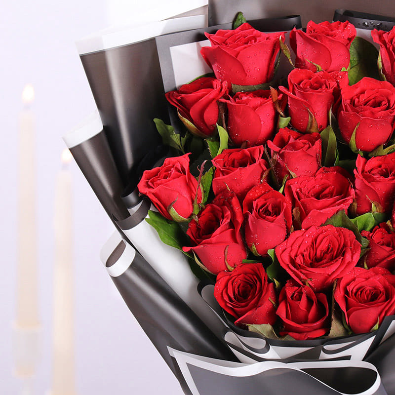 Two Dozen Roses Bunch