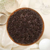 Top View Of Choco Swirl Cake Online 