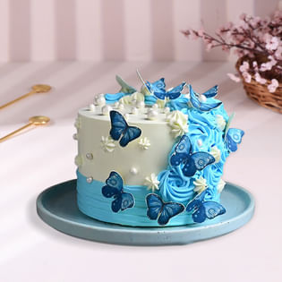 Side View of Butterfly Cake
