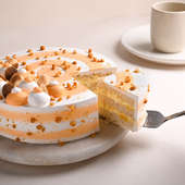 Slice View Butterscotch Birthday Cake Online