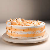 Side View Butterscotch Birthday Cake Online