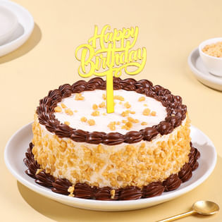 Butterscotch Crunch Birthday Cake