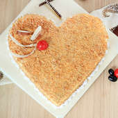 Butterscotch Fondness Cake with Top View