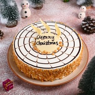 Butterscotch Merry Christmas Cake