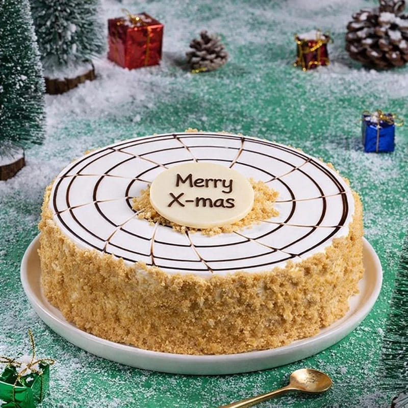Butterscotch Merry Christmas Cake