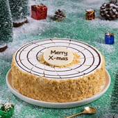 Butterscotch Merry Christmas Cake