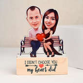 Personalised Love Caricature N Teddy For Anniversary 