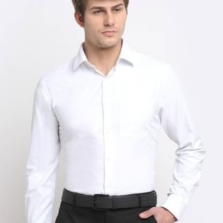 Elegant White Cantabil Shirt