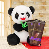 Panda and chocolates combo