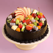 Choco Truffle Fruit Cake