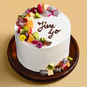 Fresh Fruit Farewell Cake