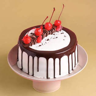 Black Forest Cherry Drip Cake