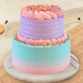 2 Tier Colorful Cake