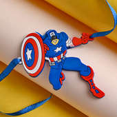 Buy Superhero Rakhi for Kids Online - Cap America Rakhi