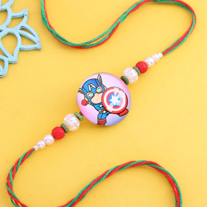 Captain America Fight Mode Rakhi