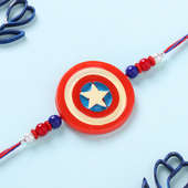 Captain America Heroic Rakhi for Kids