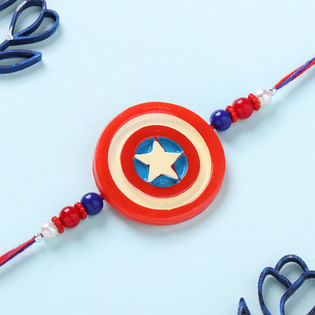 Captain America Heroic Rakhi for Kids