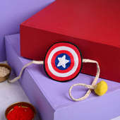 Buy Captain America Manget Rakhi For Kids Online